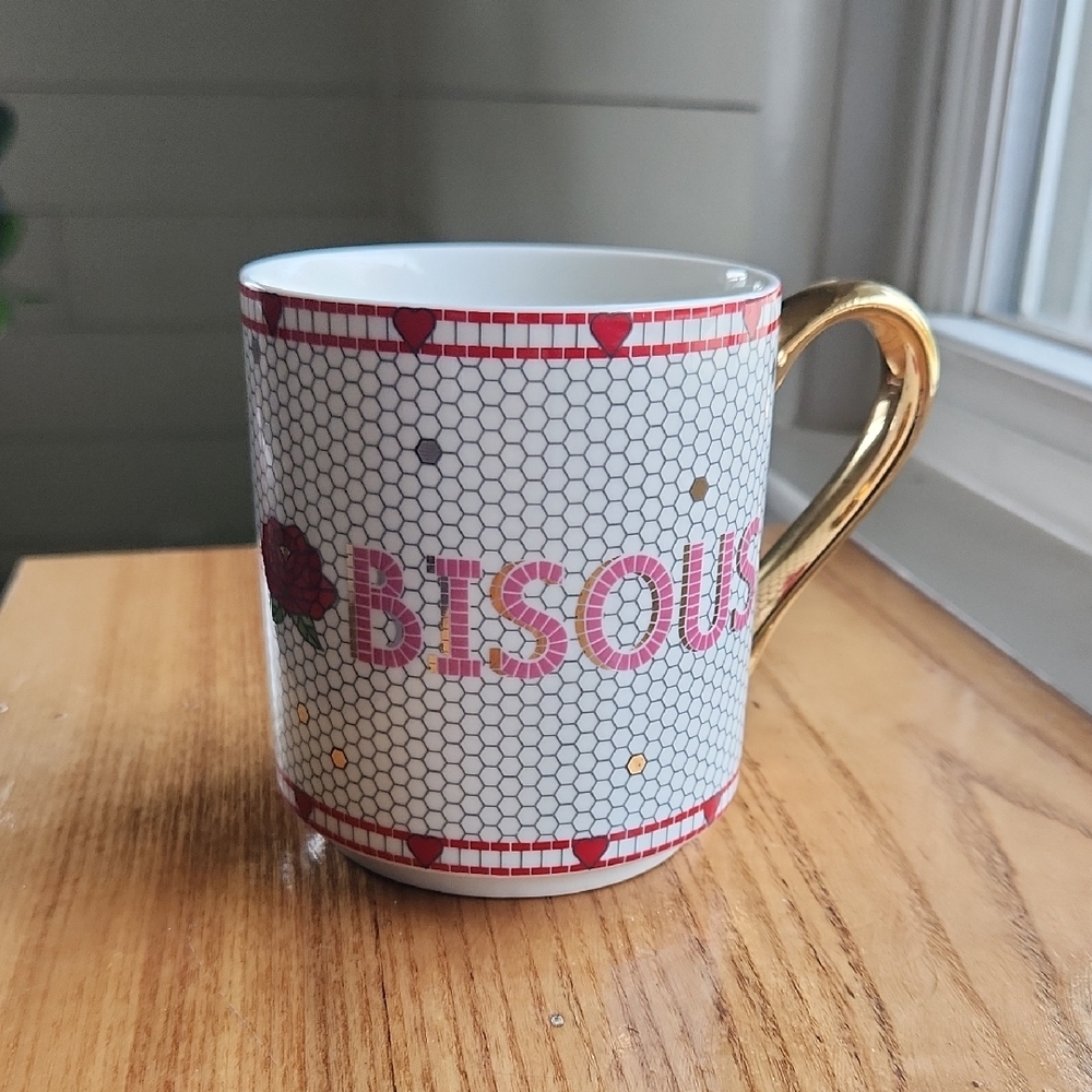 Bistro Tile Stoneware Mug from Anthropologie